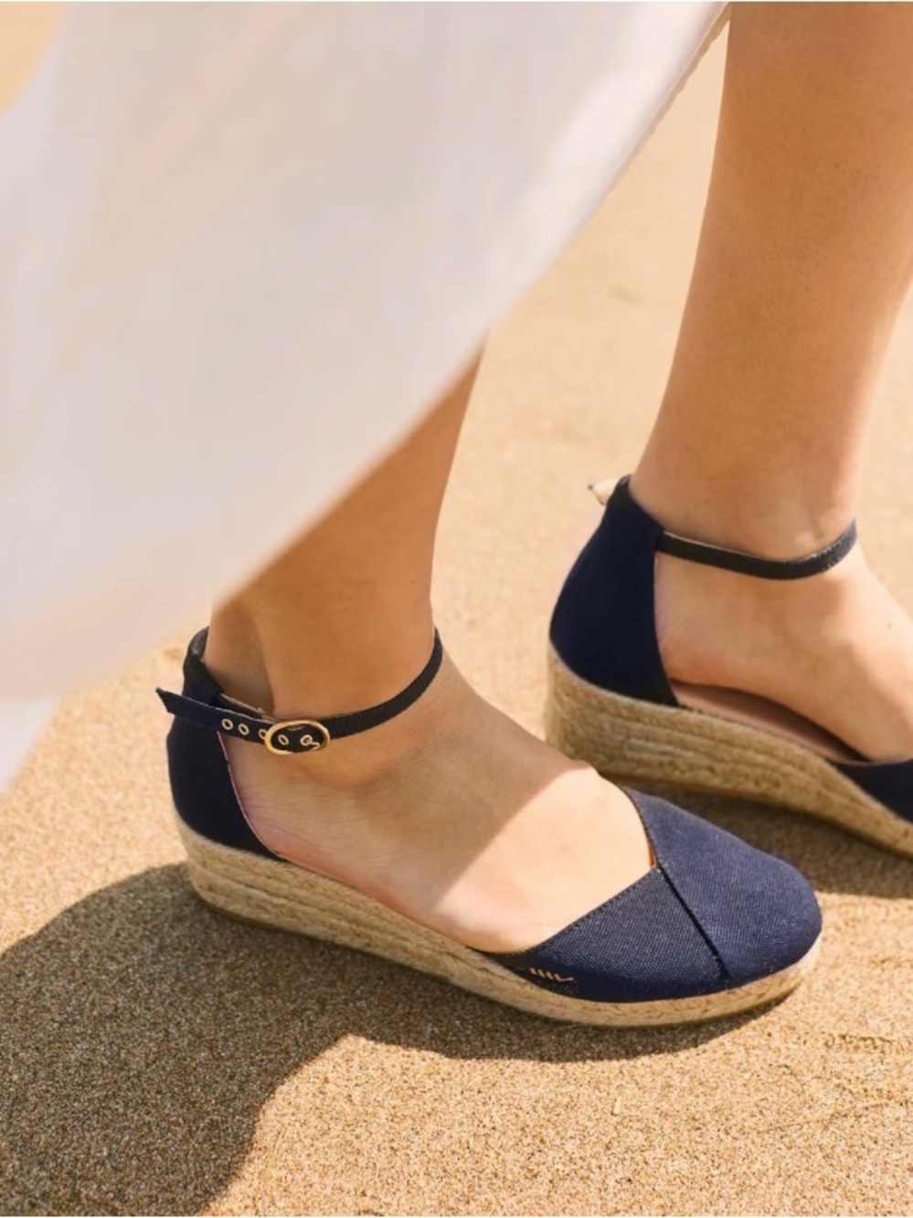 Viscata, Espadrille Wedges, Size EU 38/ US 7, Blue